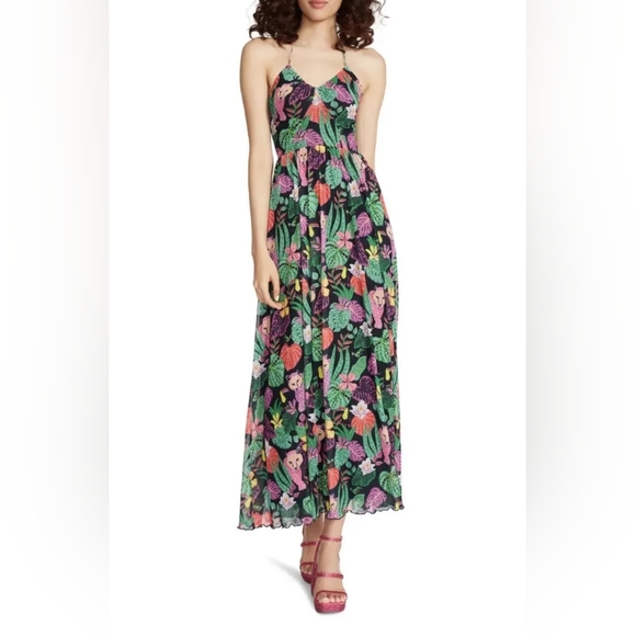 Betsey Johnson "Paulina" Halter Maxi Sz M - Picture 3 of 3